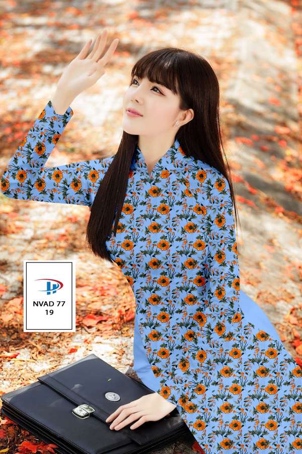 Vải Áo Dài Hoa Đều Thiết Kế 2021 AD NVAD77 58 Vải Áo Dài Hoa Đều Thiết Kế 2021 AD NVAD77