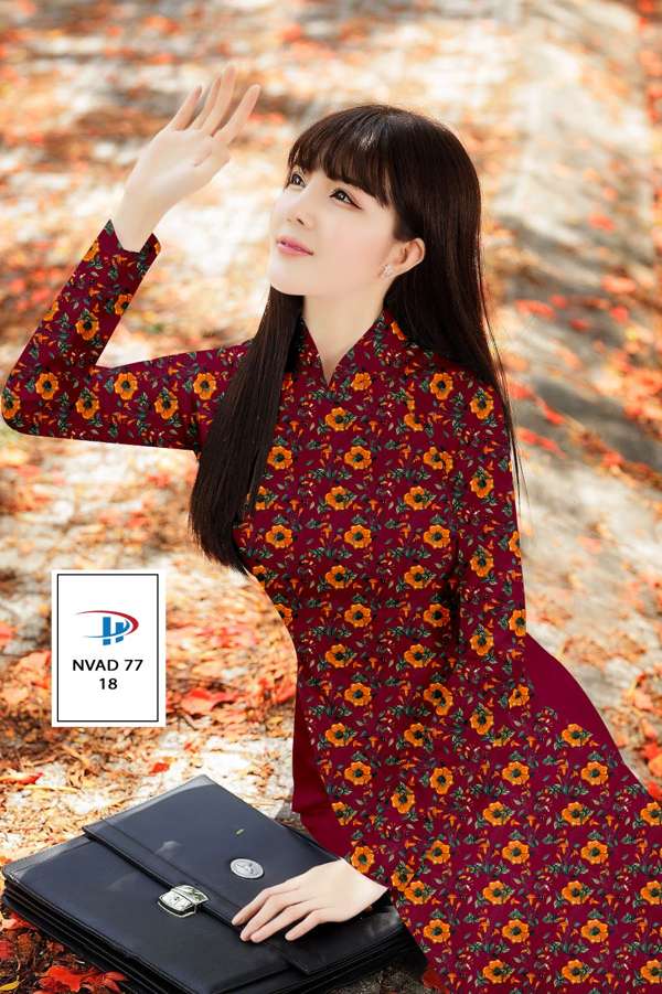 Vải Áo Dài Hoa Đều Thiết Kế 2021 AD NVAD77 57 Vải Áo Dài Hoa Đều Thiết Kế 2021 AD NVAD77