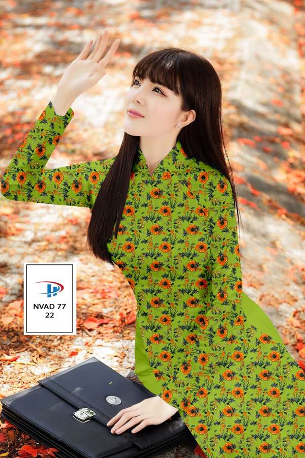 Vải Áo Dài Hoa Đều Thiết Kế 2021 AD NVAD77 62 Vải Áo Dài Hoa Đều Thiết Kế 2021 AD NVAD77