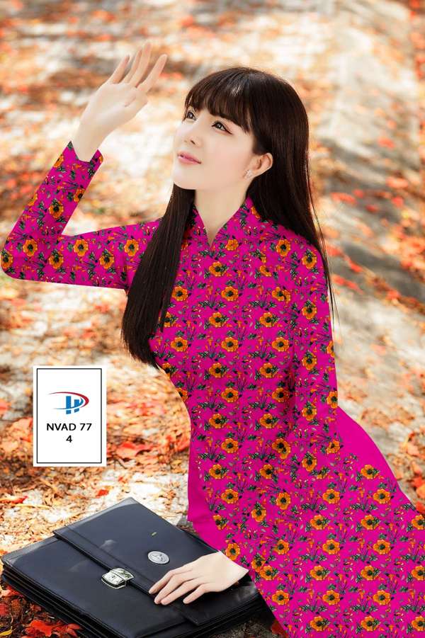 Vải Áo Dài Hoa Đều Thiết Kế 2021 AD NVAD77 61 Vải Áo Dài Hoa Đều Thiết Kế 2021 AD NVAD77