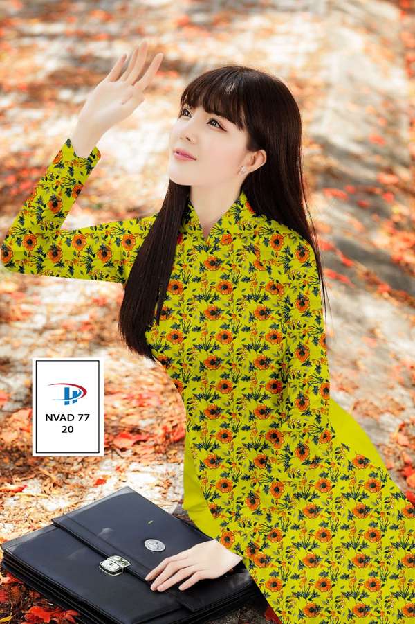 Vải Áo Dài Hoa Đều Thiết Kế 2021 AD NVAD77 59 Vải Áo Dài Hoa Đều Thiết Kế 2021 AD NVAD77