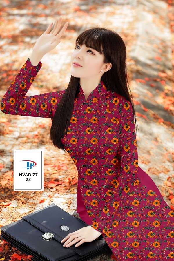 Vải Áo Dài Hoa Đều Thiết Kế 2021 AD NVAD77 63 Vải Áo Dài Hoa Đều Thiết Kế 2021 AD NVAD77