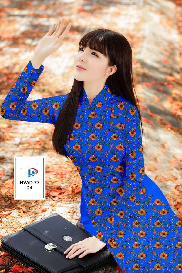 Vải Áo Dài Hoa Đều Thiết Kế 2021 AD NVAD77 64 Vải Áo Dài Hoa Đều Thiết Kế 2021 AD NVAD77