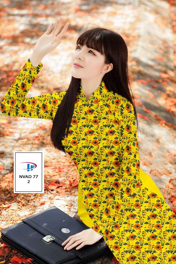 Vải Áo Dài Hoa Đều Thiết Kế 2021 AD NVAD77 67 Vải Áo Dài Hoa Đều Thiết Kế 2021 AD NVAD77