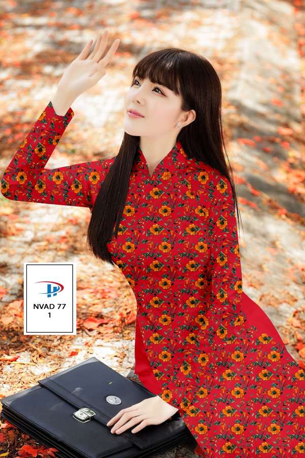 Vải Áo Dài Hoa Đều Thiết Kế 2021 AD NVAD77 66 Vải Áo Dài Hoa Đều Thiết Kế 2021 AD NVAD77