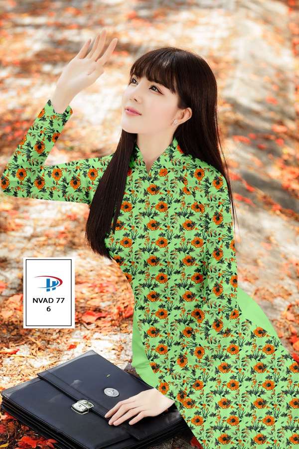 Vải Áo Dài Hoa Đều Thiết Kế 2021 AD NVAD77 69 Vải Áo Dài Hoa Đều Thiết Kế 2021 AD NVAD77