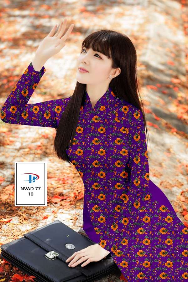 Vải Áo Dài Hoa Đều Thiết Kế 2021 AD NVAD77 73 Vải Áo Dài Hoa Đều Thiết Kế 2021 AD NVAD77