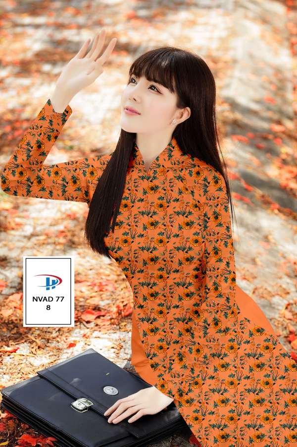 Vải Áo Dài Hoa Đều Thiết Kế 2021 AD NVAD77 71 Vải Áo Dài Hoa Đều Thiết Kế 2021 AD NVAD77