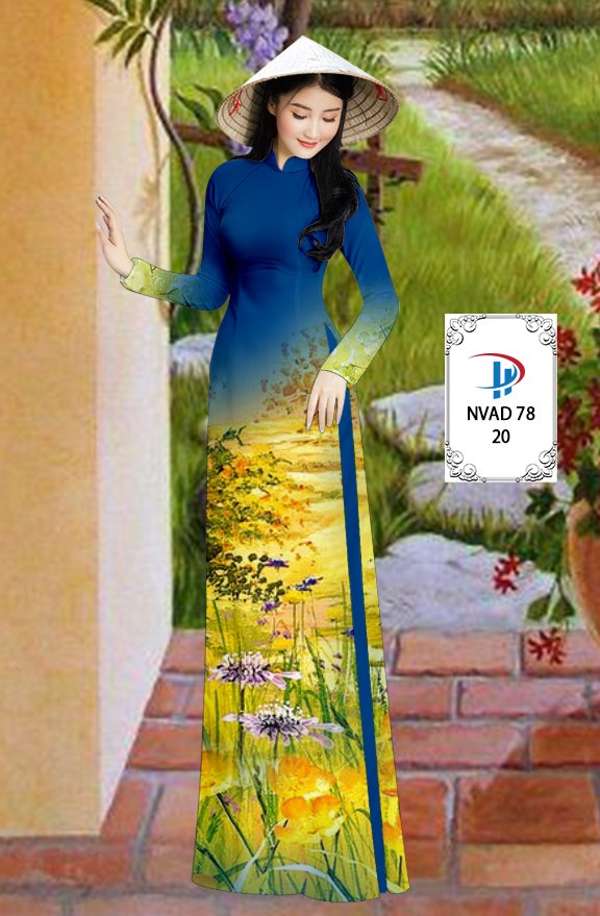 Vải Áo Dài Phong Cảnh Thiết Kế 2021 AD NVAD78