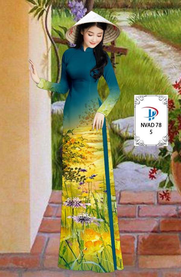 Vải Áo Dài Phong Cảnh Thiết Kế 2021 AD NVAD78