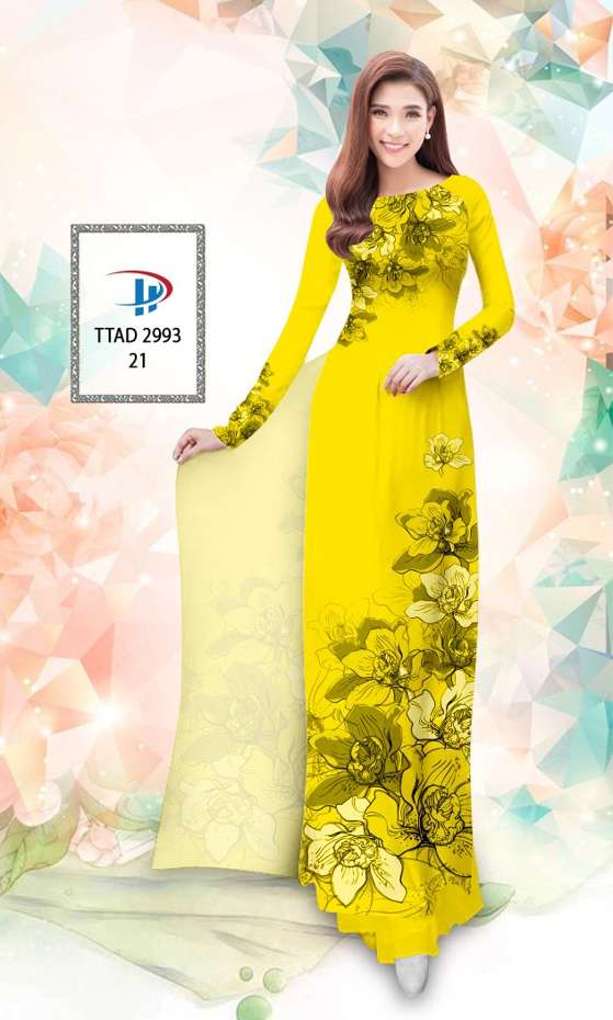 Vải Áo Dài Hoa In 3D Vừa Ra AD TTAD2993 57 Vải Áo Dài Hoa In 3D Vừa Ra AD TTAD2993