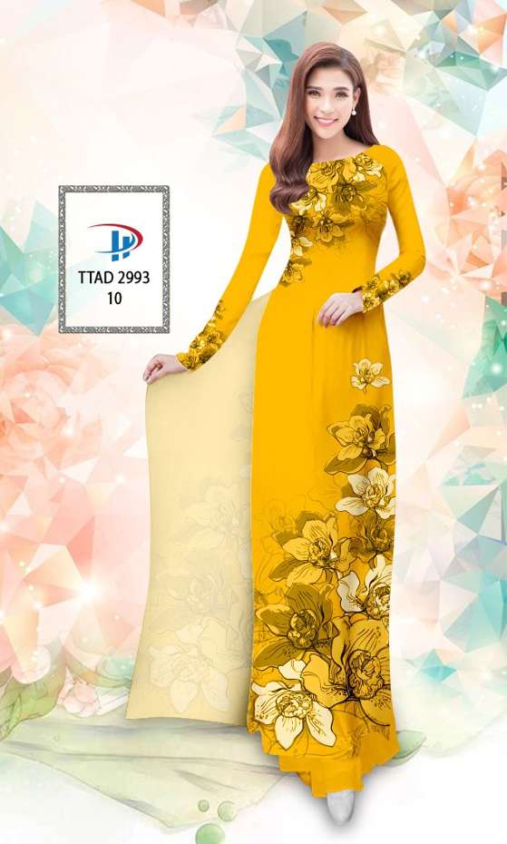Vải Áo Dài Hoa In 3D Vừa Ra AD TTAD2993 70 Vải Áo Dài Hoa In 3D Vừa Ra AD TTAD2993
