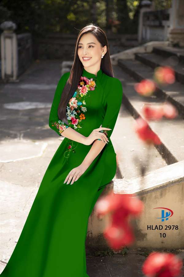 Vải Áo Dài Hoa In 3D Thiết Kế 2021 AD HLAD2978 61 Vải Áo Dài Hoa In 3D Thiết Kế 2021 AD HLAD2978