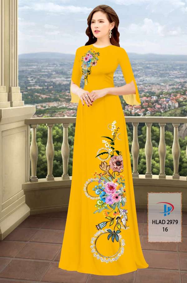 Vải Áo Dài Hoa In 3D Thiết Kế 2021 AD HLAD2979 51 Vải Áo Dài Hoa In 3D Thiết Kế 2021 AD HLAD2979