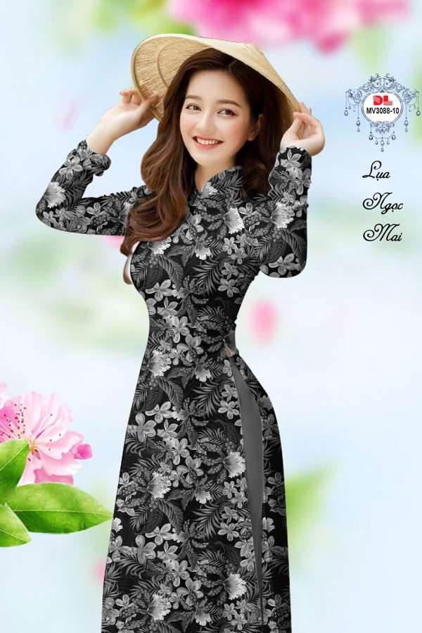 Vải Áo Dài Hoa Đều Độc Đáo AD MV3088