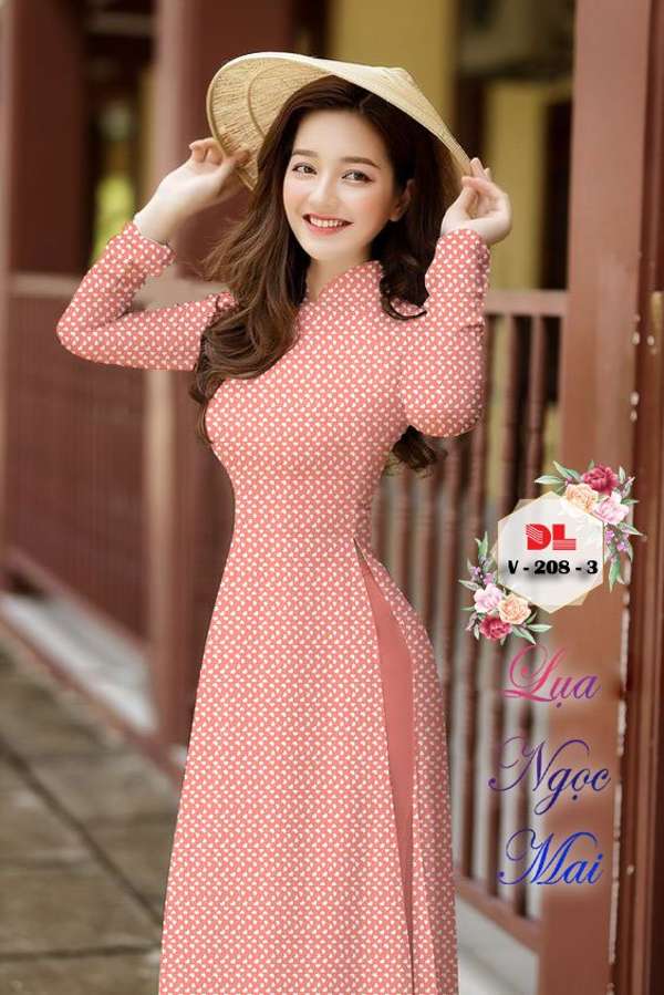 Vải Áo Dài Hoa Nhí Độc Đáo AD DLV208