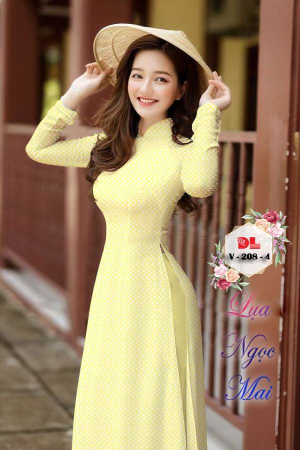 Vải Áo Dài Hoa Nhí Độc Đáo AD DLV208