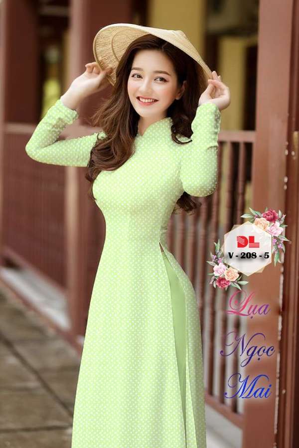 Vải Áo Dài Hoa Nhí Độc Đáo AD DLV208