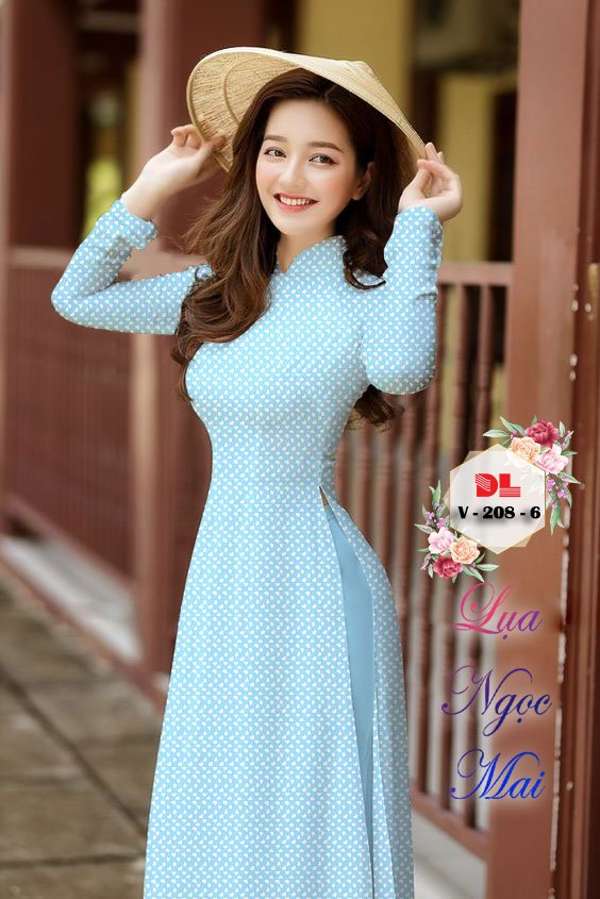 Vải Áo Dài Hoa Nhí Độc Đáo AD DLV208
