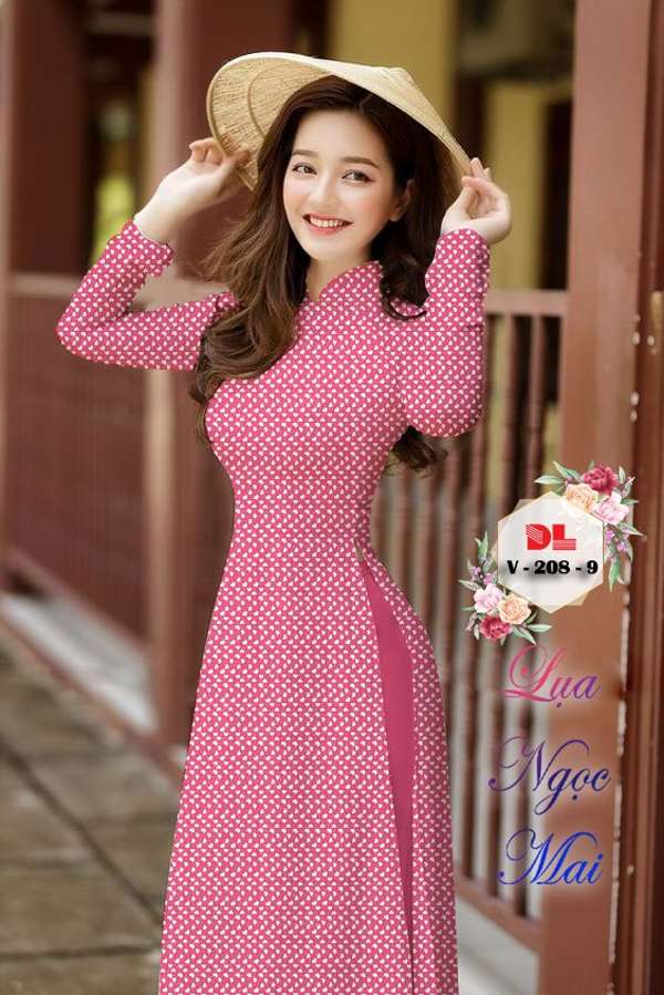 Vải Áo Dài Hoa Nhí Độc Đáo AD DLV208