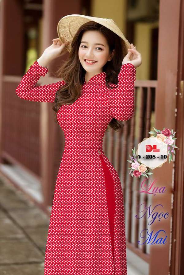 Vải Áo Dài Hoa Nhí Độc Đáo AD DLV208