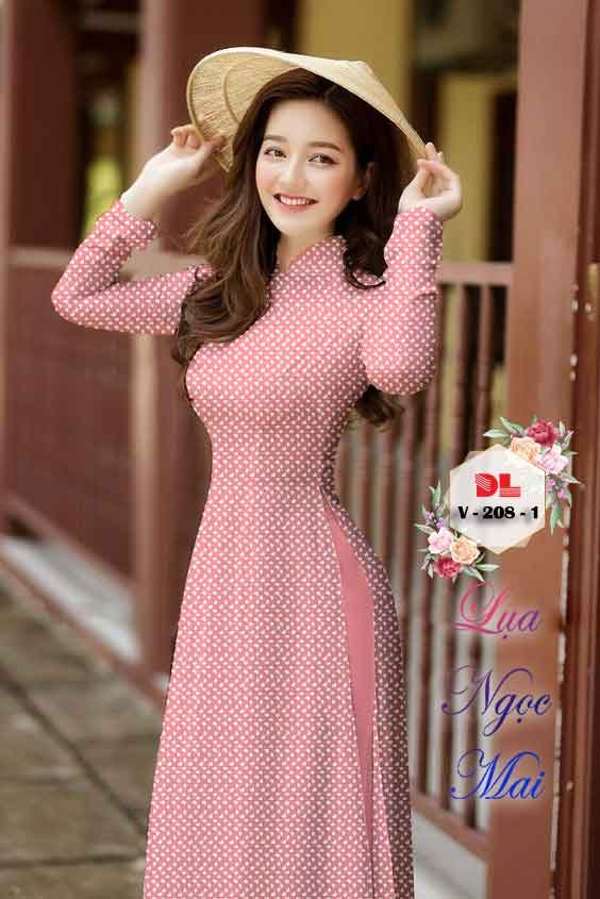 Vải Áo Dài Hoa Nhí Độc Đáo AD DLV208