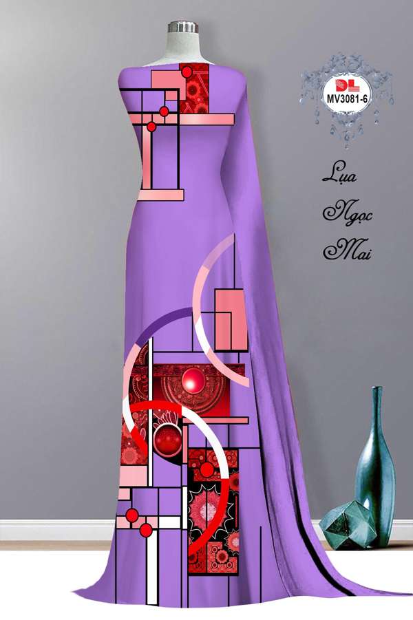 Vải Áo Dài Hoa Văn Thiết Kế 2021 AD MV3081