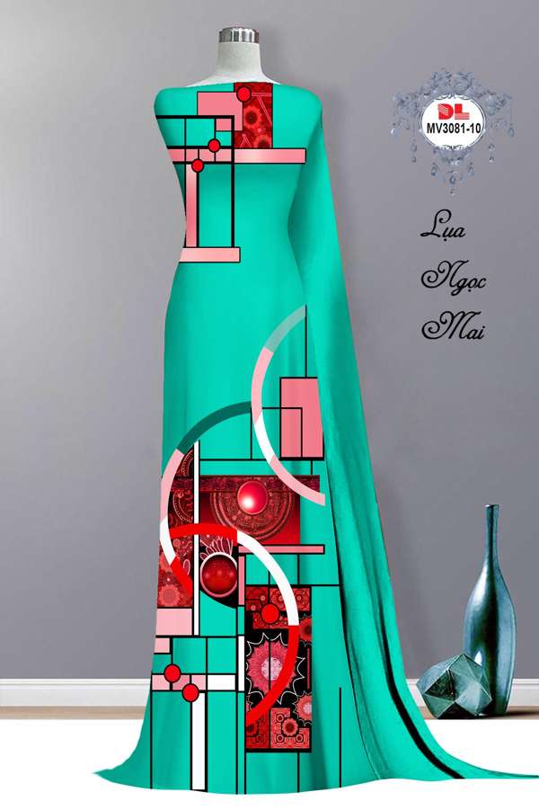 Vải Áo Dài Hoa Văn Thiết Kế 2021 AD MV3081