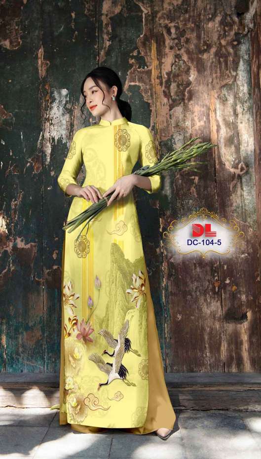 Vải Áo Dài Chim Hạc Mới Ra AD DC104 23 Vải Áo Dài Chim Hạc Mới Ra AD DC104
