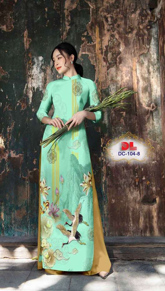 Vải Áo Dài Chim Hạc Mới Ra AD DC104 27 Vải Áo Dài Chim Hạc Mới Ra AD DC104