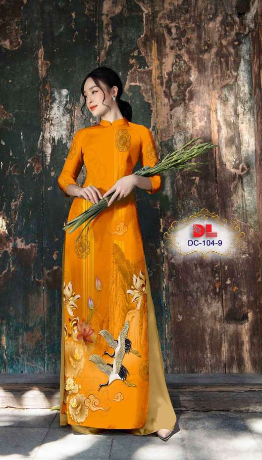 Vải Áo Dài Chim Hạc Mới Ra AD DC104 28 Vải Áo Dài Chim Hạc Mới Ra AD DC104