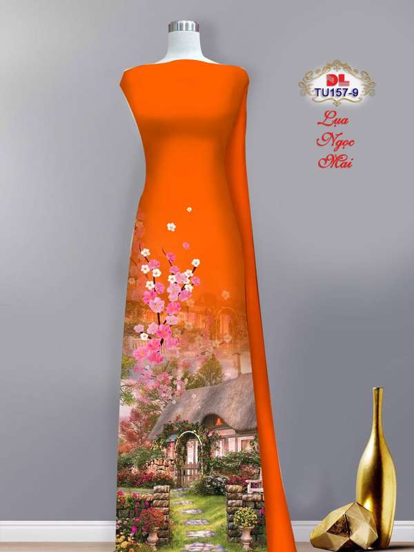 Vải Áo Dài Phong Cảnh Vừa Ra AD TU157 33 Vải Áo Dài Phong Cảnh Vừa Ra AD TU157