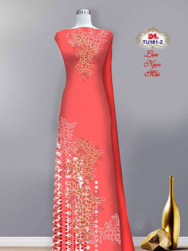 Vải Áo Dài Hoa In 3D Thiết Kế 2021 AD TU161 24 Vải Áo Dài Hoa In 3D Thiết Kế 2021 AD TU161