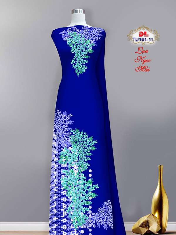 Vải Áo Dài Hoa In 3D Thiết Kế 2021 AD TU161 26 Vải Áo Dài Hoa In 3D Thiết Kế 2021 AD TU161