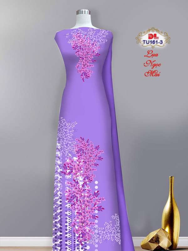 Vải Áo Dài Hoa In 3D Thiết Kế 2021 AD TU161 29 Vải Áo Dài Hoa In 3D Thiết Kế 2021 AD TU161