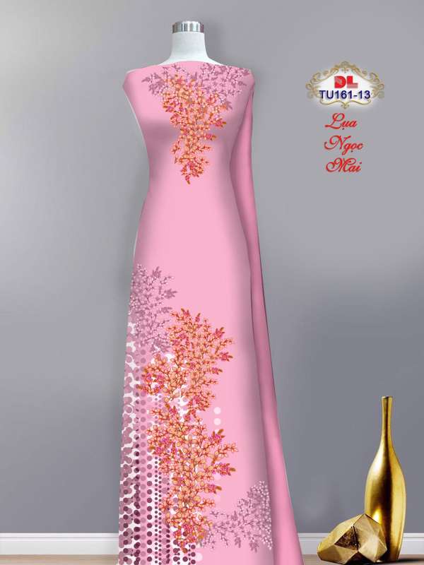 Vải Áo Dài Hoa In 3D Thiết Kế 2021 AD TU161 27 Vải Áo Dài Hoa In 3D Thiết Kế 2021 AD TU161