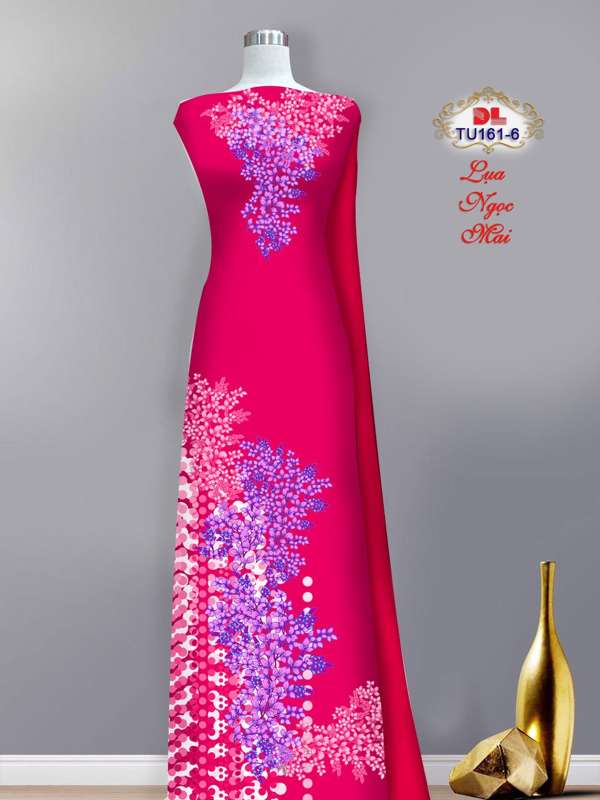 Vải Áo Dài Hoa In 3D Thiết Kế 2021 AD TU161 32 Vải Áo Dài Hoa In 3D Thiết Kế 2021 AD TU161