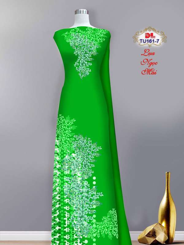 Vải Áo Dài Hoa In 3D Thiết Kế 2021 AD TU161 33 Vải Áo Dài Hoa In 3D Thiết Kế 2021 AD TU161