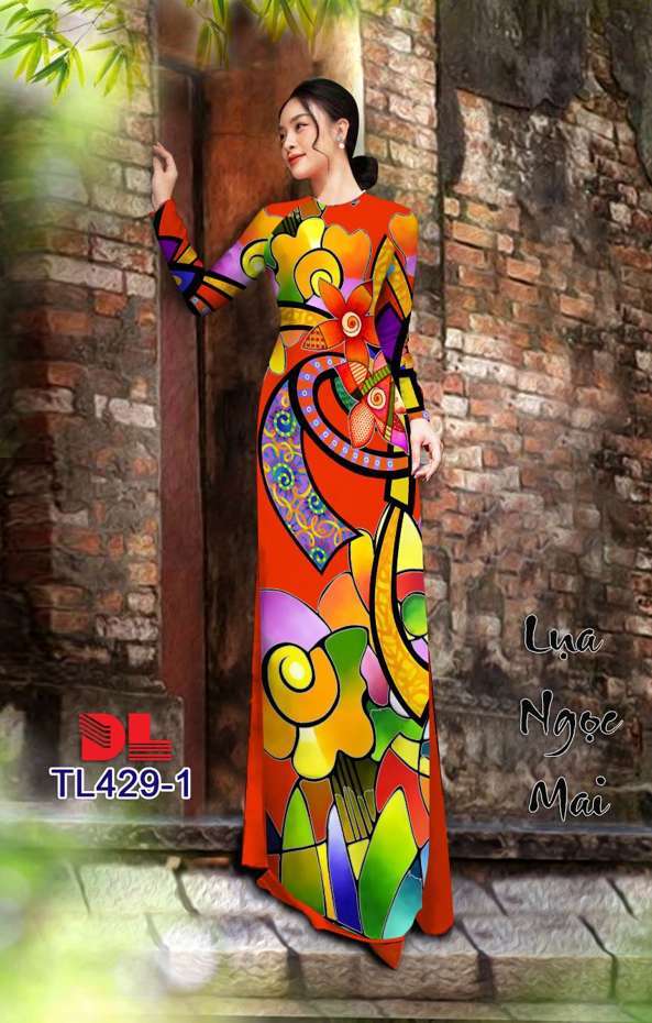 Vải Áo Dài Hoa Văn Kiểu Mới AD TL429
