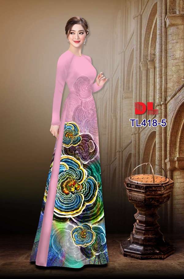 Vải Áo Dài Hoa Văn Vừa Ra  AD TL418