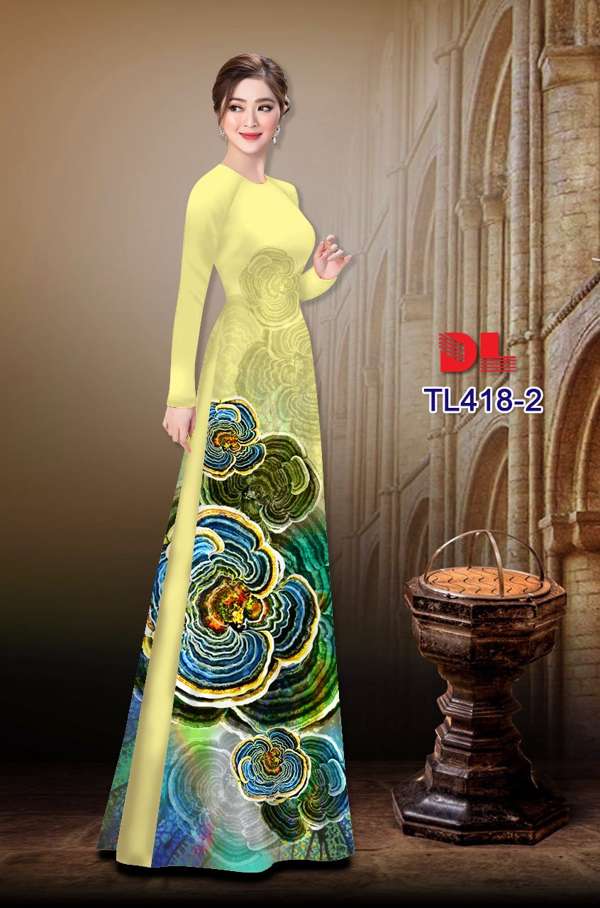 Vải Áo Dài Hoa Văn Vừa Ra  AD TL418