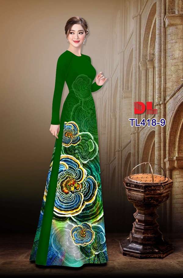 Vải Áo Dài Hoa Văn Vừa Ra  AD TL418
