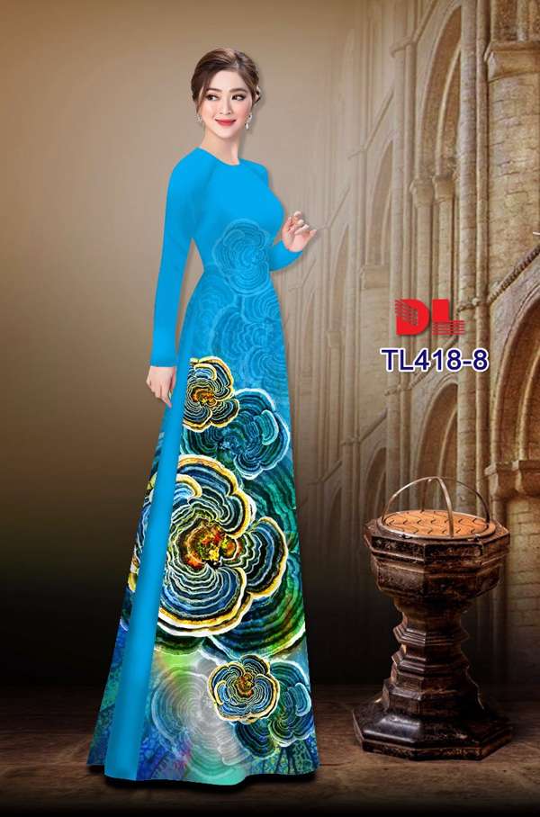 Vải Áo Dài Hoa Văn Vừa Ra  AD TL418