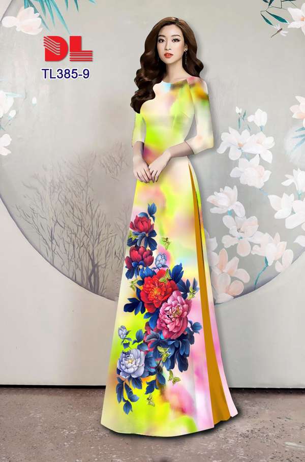 Vải Áo Dài Hoa Cẩm Chướng Vừa Ra AD TL385 32 Vải Áo Dài Hoa Cẩm Chướng Vừa Ra  AD TL385