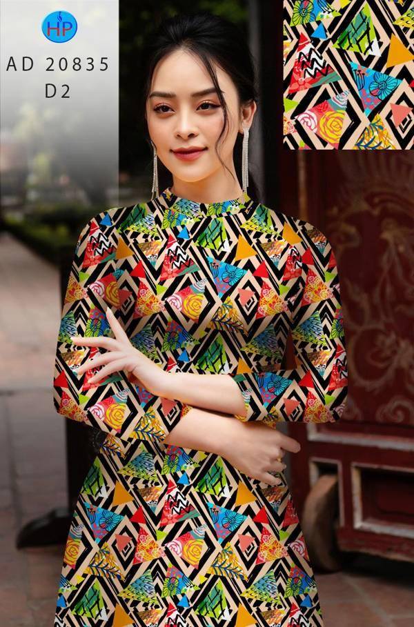Vải Áo Dài Hoa Văn Kiểu Mới AD 20835 40 Vải Áo Dài Hoa Văn Kiểu Mới AD 20835
