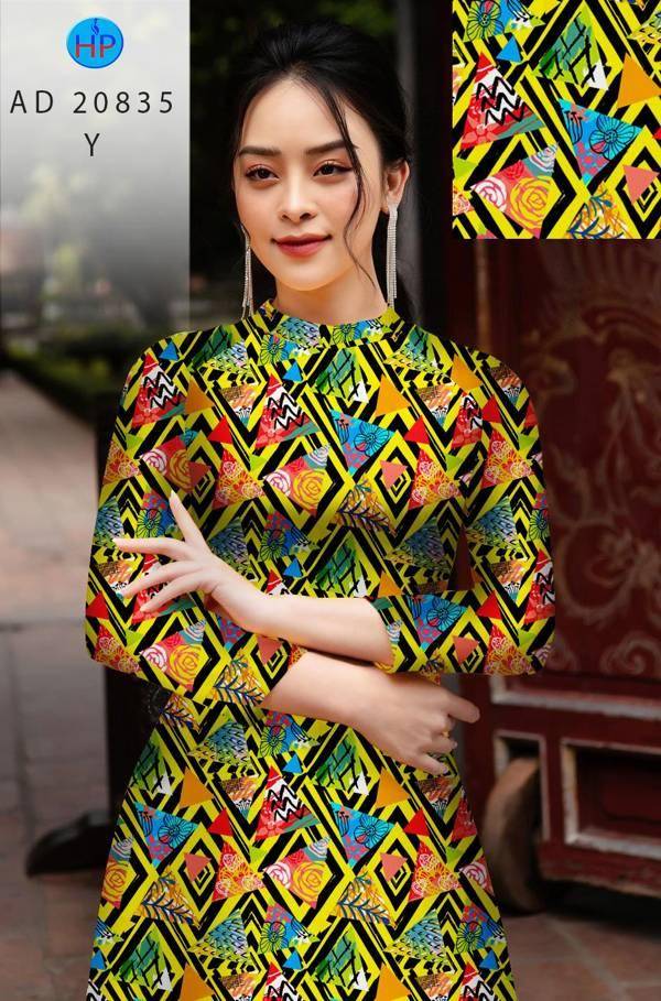 Vải Áo Dài Hoa Văn Kiểu Mới AD 20835 41 Vải Áo Dài Hoa Văn Kiểu Mới AD 20835