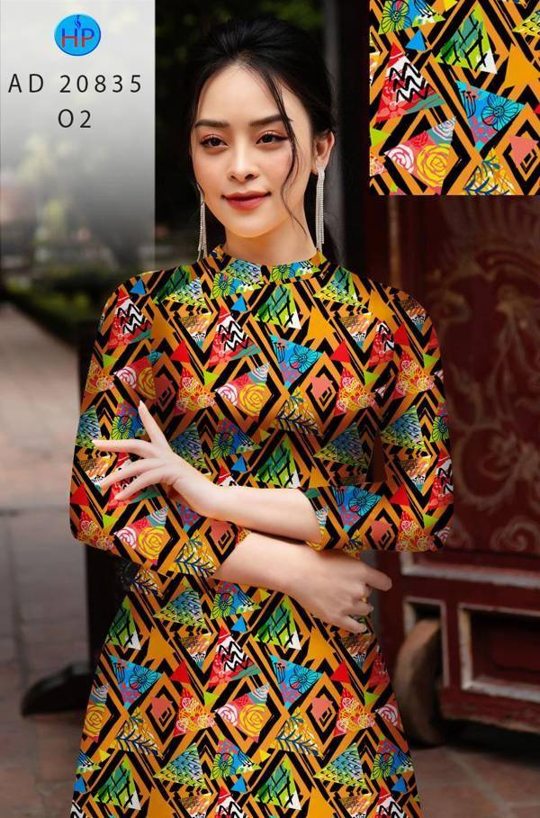Vải Áo Dài Hoa Văn Kiểu Mới AD 20835 42 Vải Áo Dài Hoa Văn Kiểu Mới AD 20835