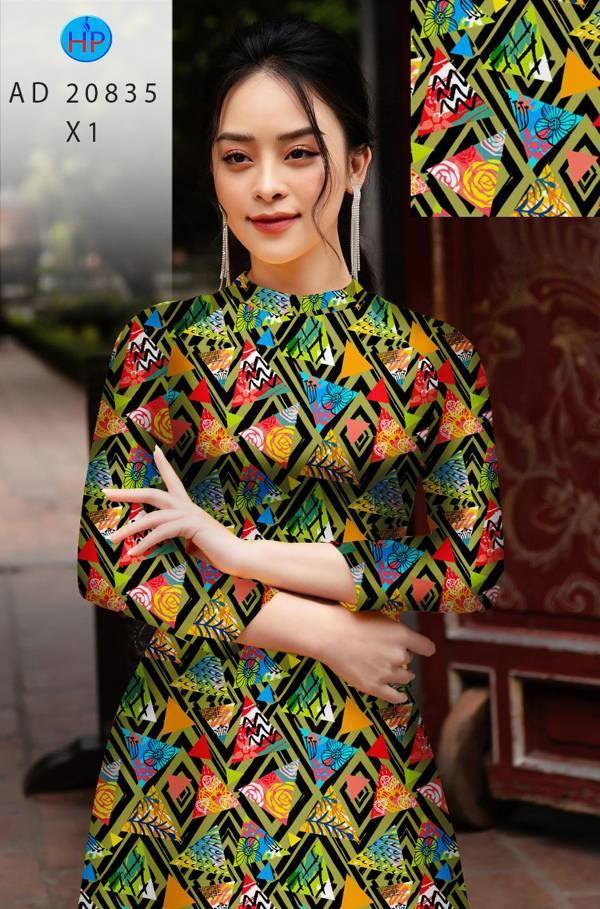 Vải Áo Dài Hoa Văn Kiểu Mới AD 20835 43 Vải Áo Dài Hoa Văn Kiểu Mới AD 20835