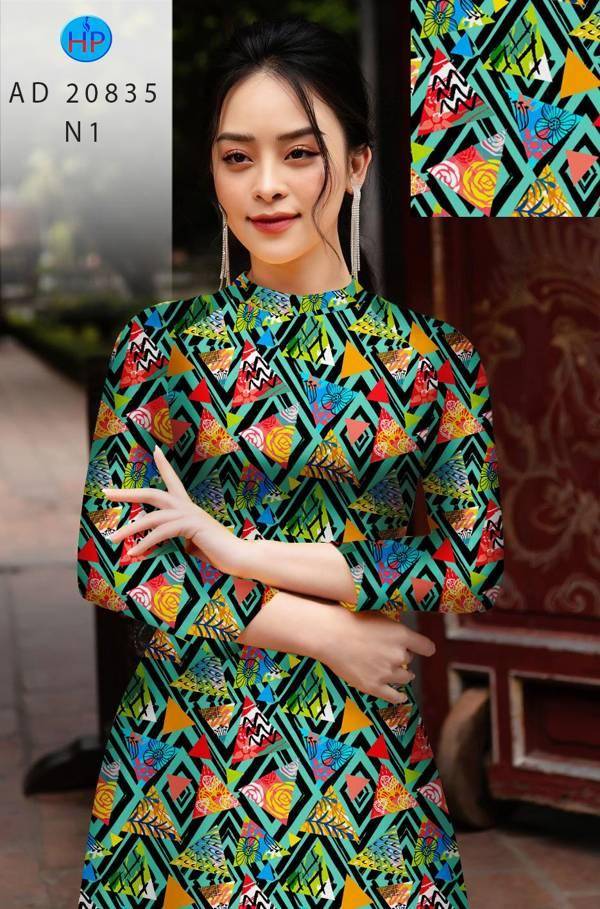 Vải Áo Dài Hoa Văn Kiểu Mới AD 20835 44 Vải Áo Dài Hoa Văn Kiểu Mới AD 20835
