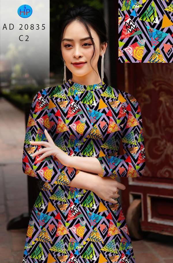 Vải Áo Dài Hoa Văn Kiểu Mới AD 20835 47 Vải Áo Dài Hoa Văn Kiểu Mới AD 20835